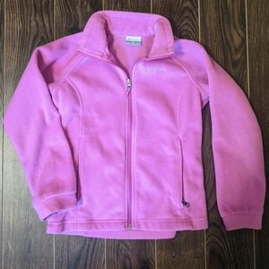 Columbia Fleece Girls Medium 10 12 Pink